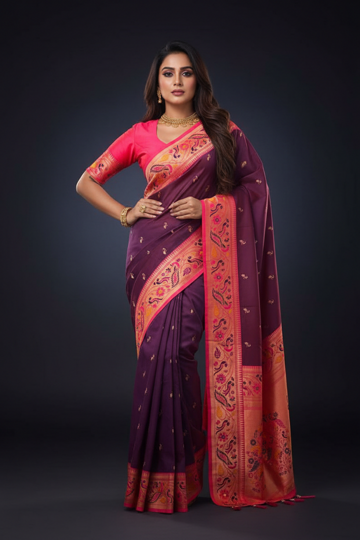 Dreaming Soul Paithani Silk Saree