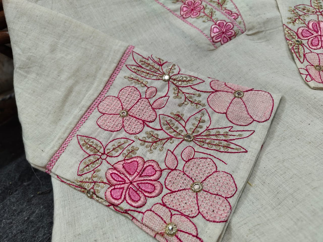 Diamond Mist Cotton Kurti Set