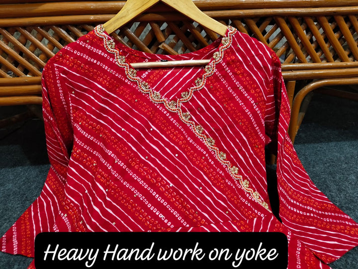 Leherika Anarkali Cotton Kurti Set