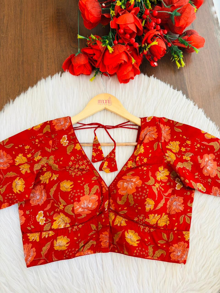 Forever Things-V Neck Cotton Blouse