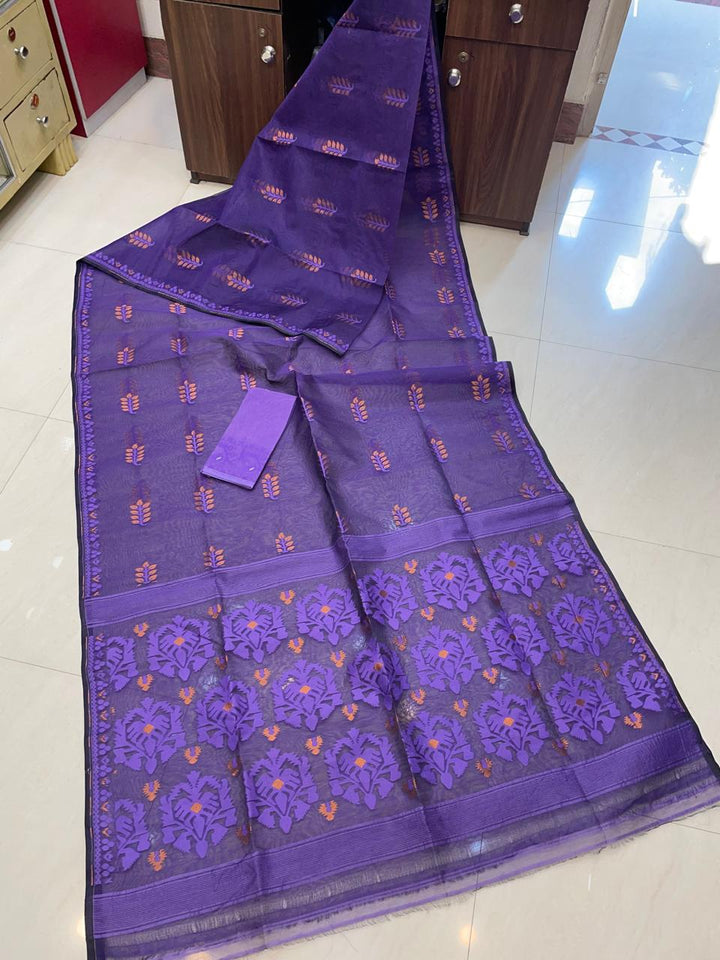 Ful Bagan Dhakai Jamdani Saree