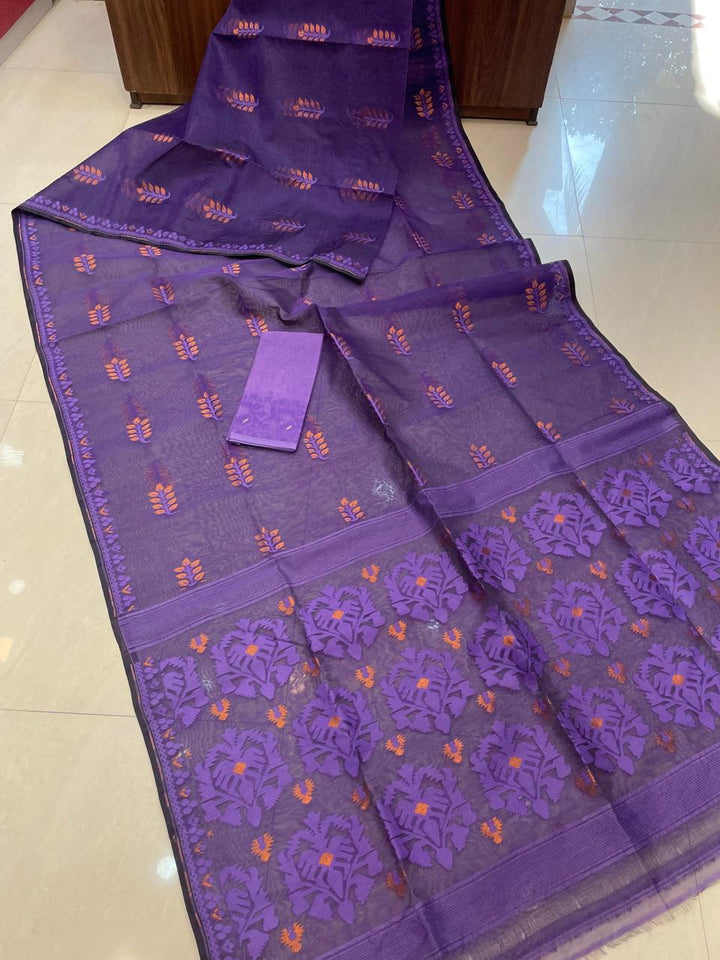 Ful Bagan Dhakai Jamdani Saree
