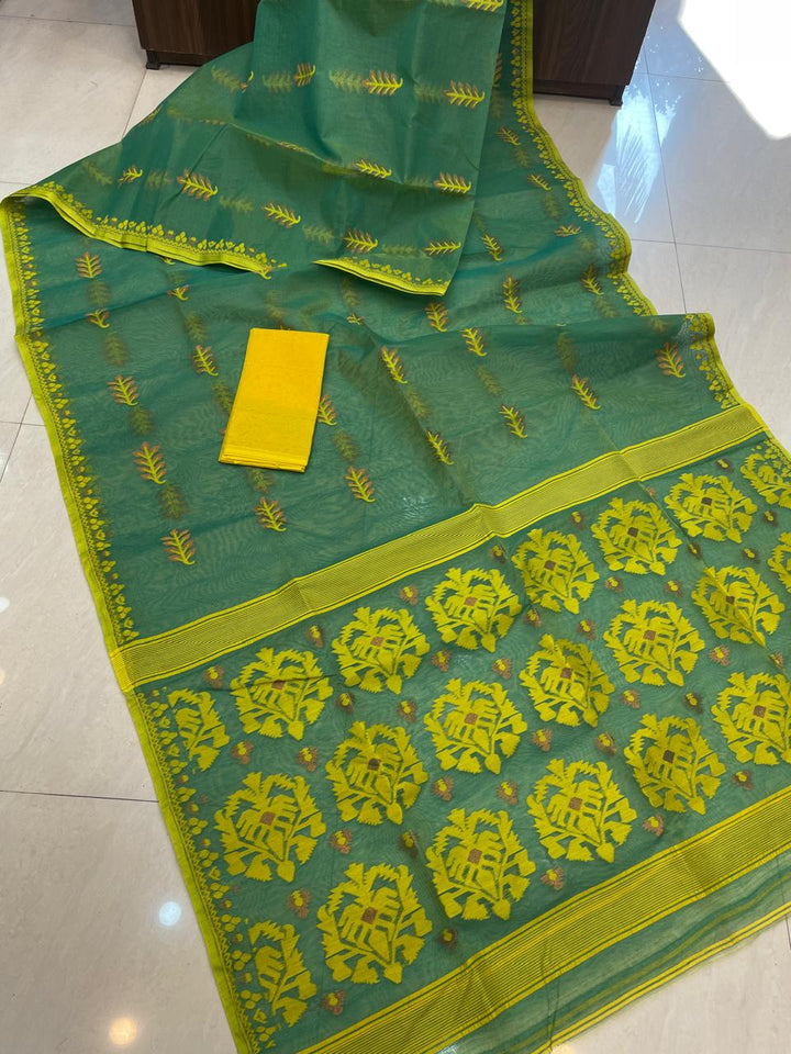 Ful Bagan Dhakai Jamdani Saree
