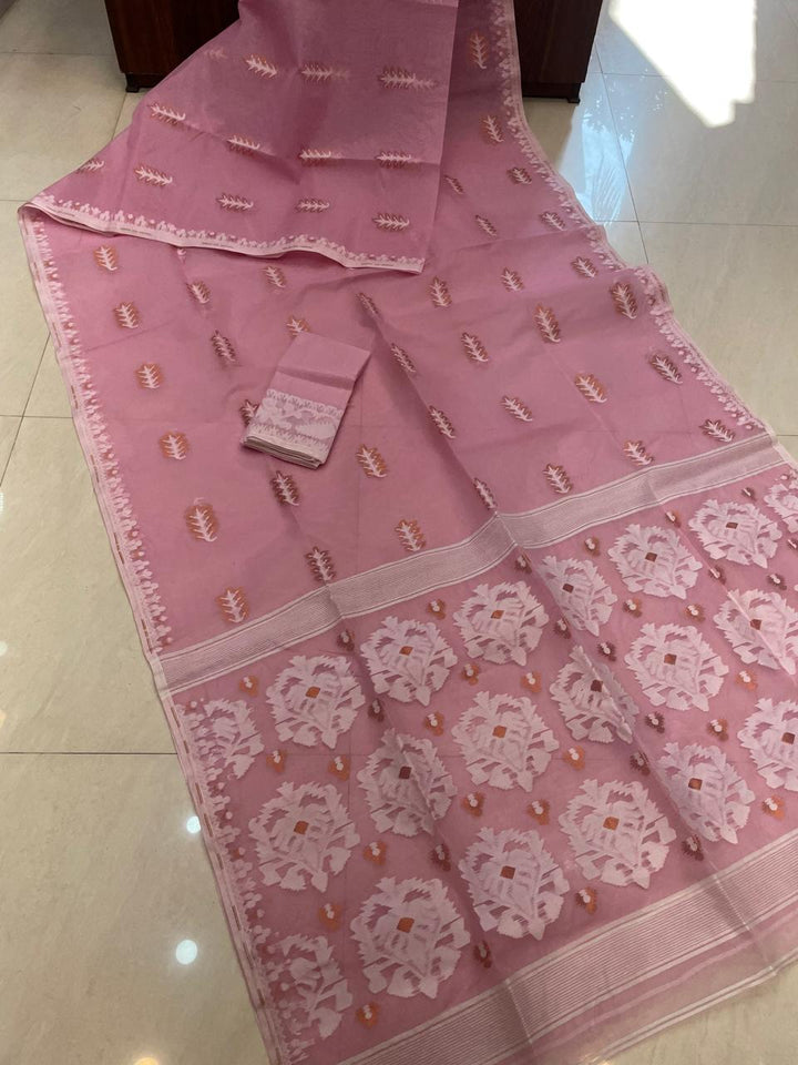 Ful Bagan Dhakai Jamdani Saree