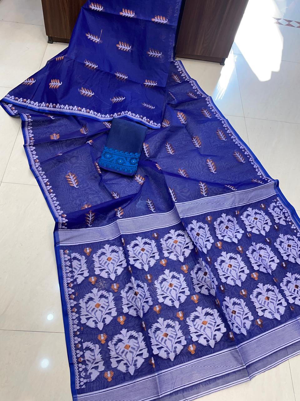 Ful Bagan Dhakai Jamdani Saree