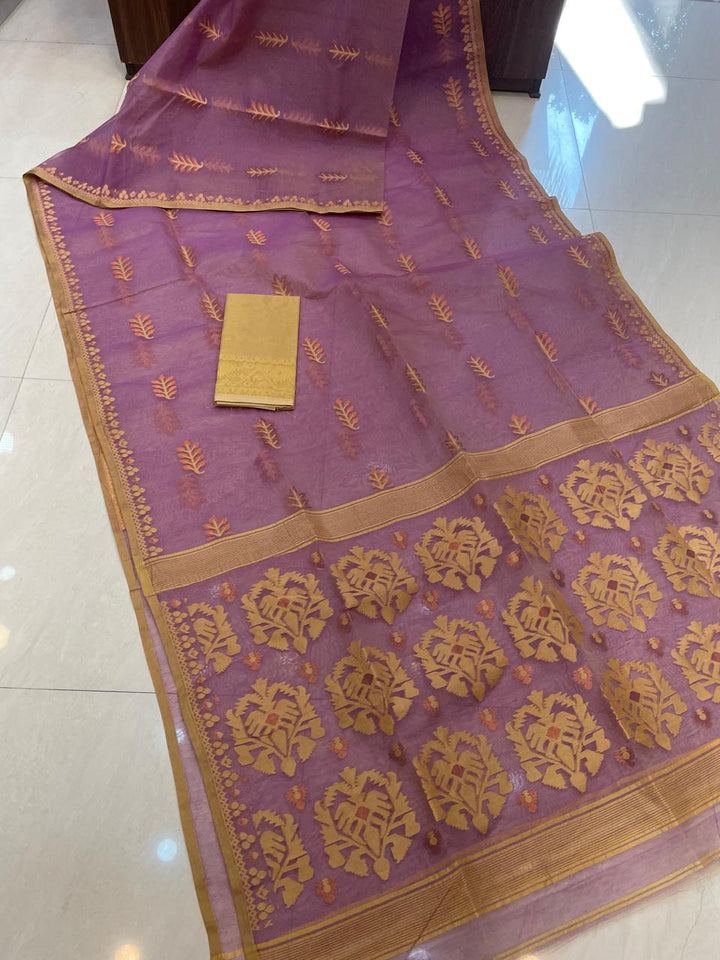 Ful Bagan Dhakai Jamdani Saree