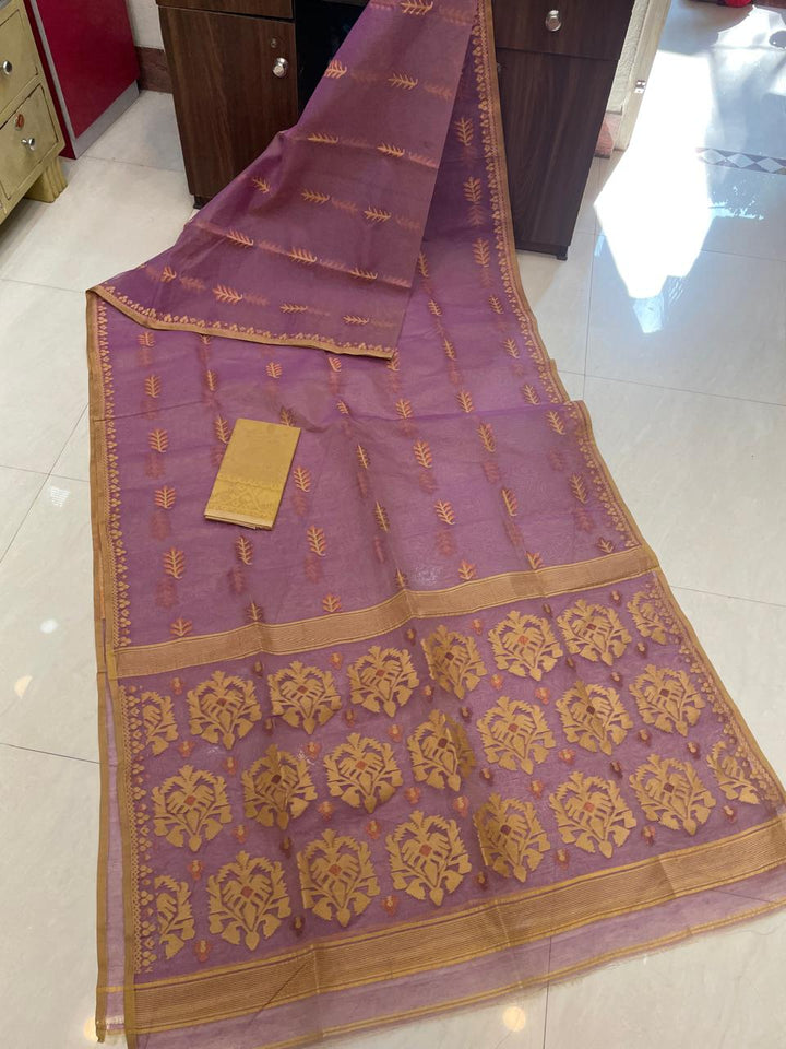 Ful Bagan Dhakai Jamdani Saree