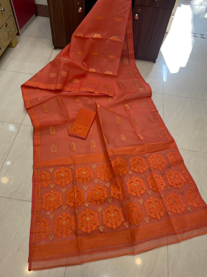 Ful Bagan Dhakai Jamdani Saree
