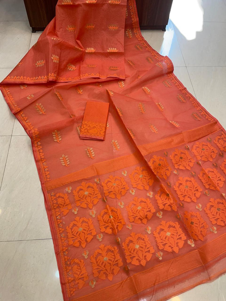 Ful Bagan Dhakai Jamdani Saree