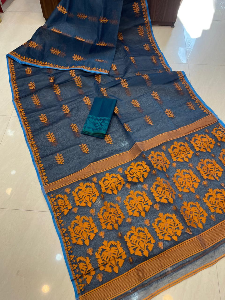 Ful Bagan Dhakai Jamdani Saree