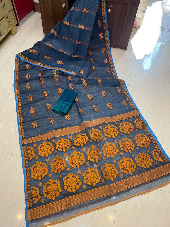 Ful Bagan Dhakai Jamdani Saree