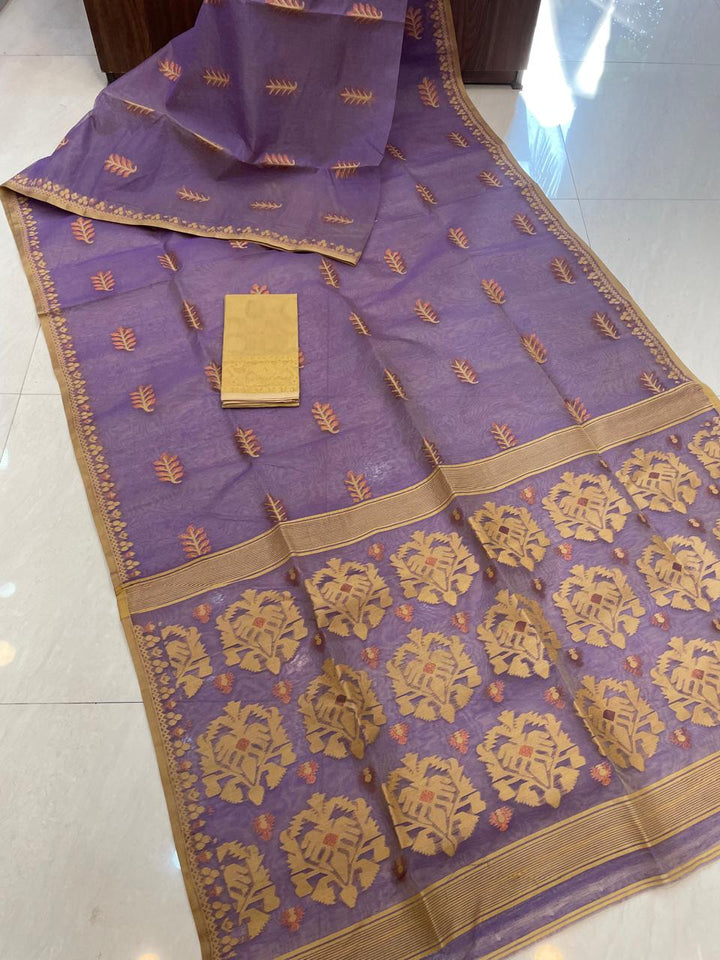 Ful Bagan Dhakai Jamdani Saree