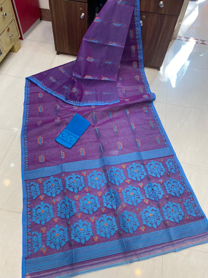 Ful Bagan Dhakai Jamdani Saree