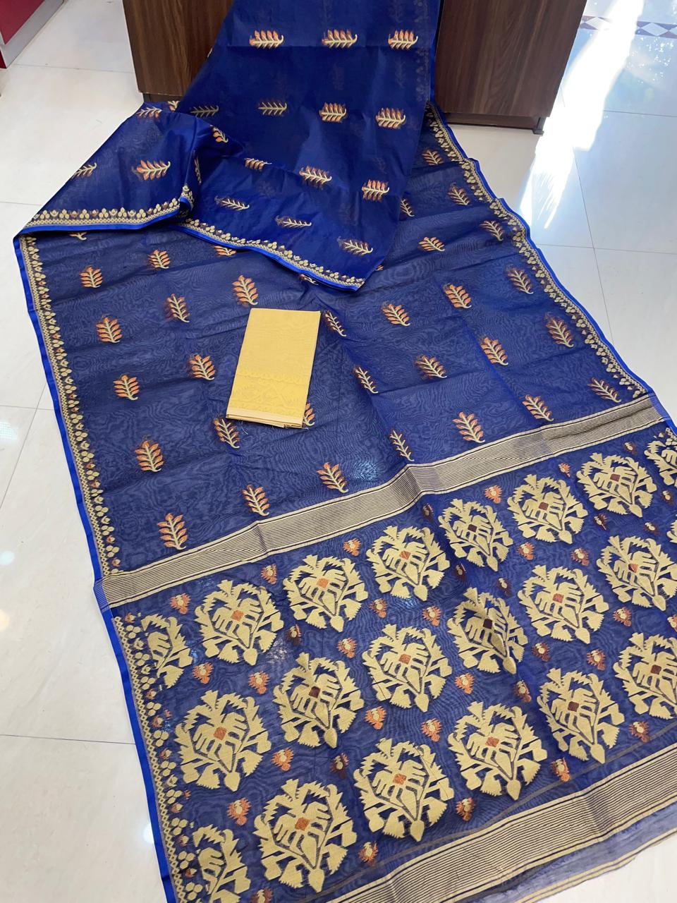 Ful Bagan Dhakai Jamdani Saree
