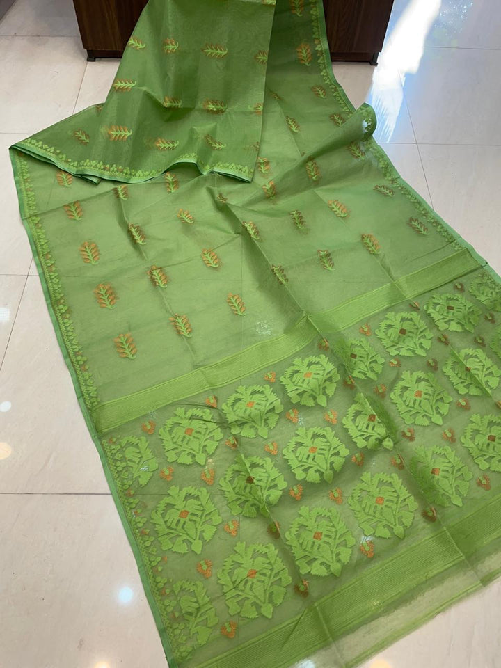 Ful Bagan Dhakai Jamdani Saree