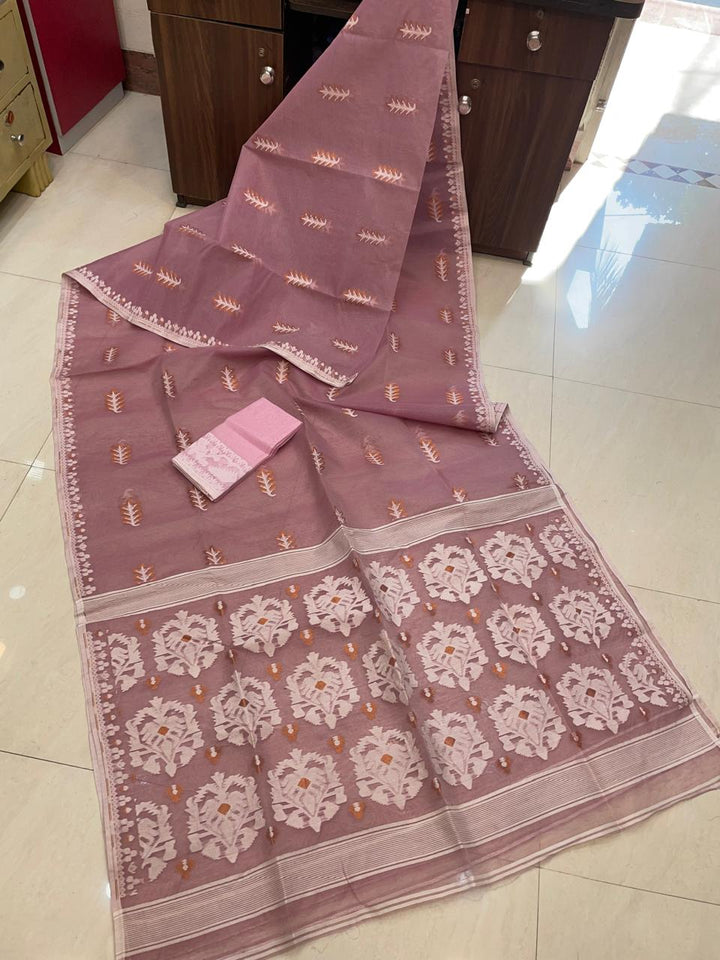Ful Bagan Dhakai Jamdani Saree