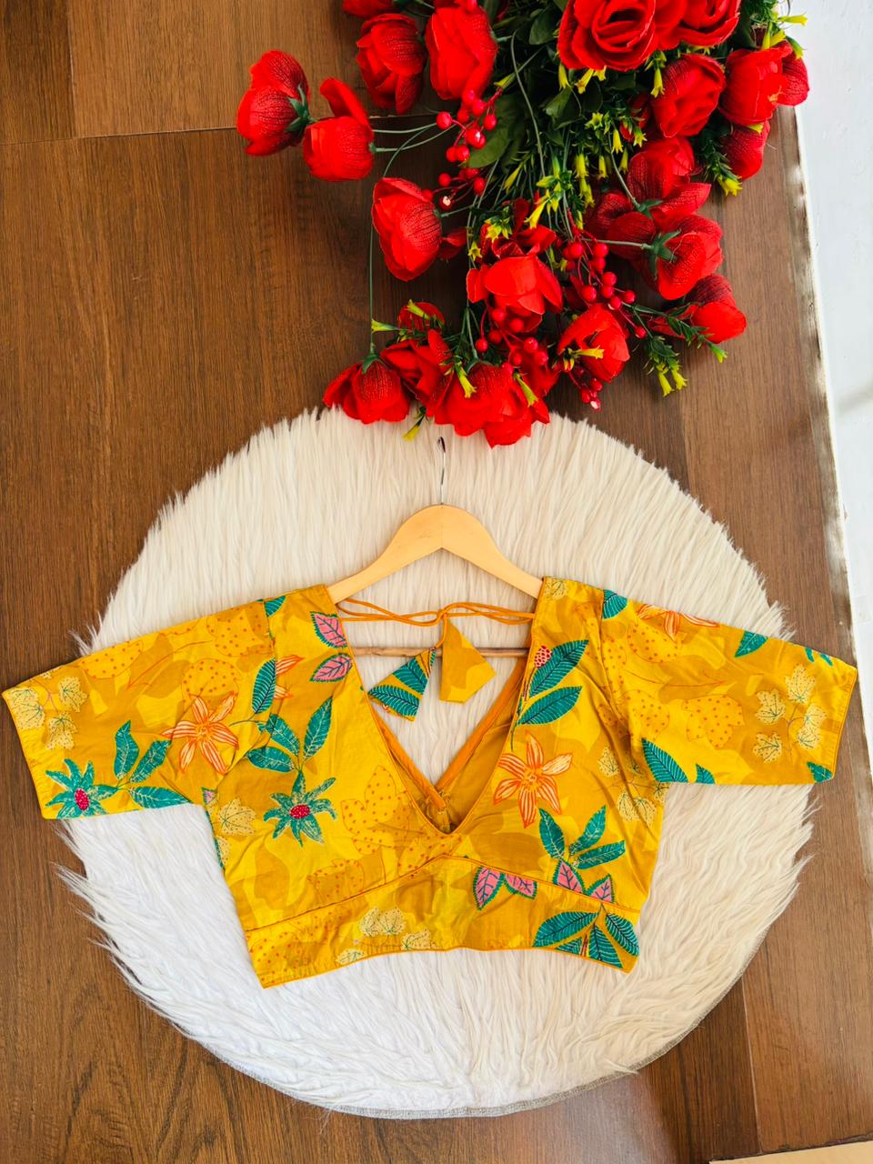 Forever Things-V Neck Cotton Blouse