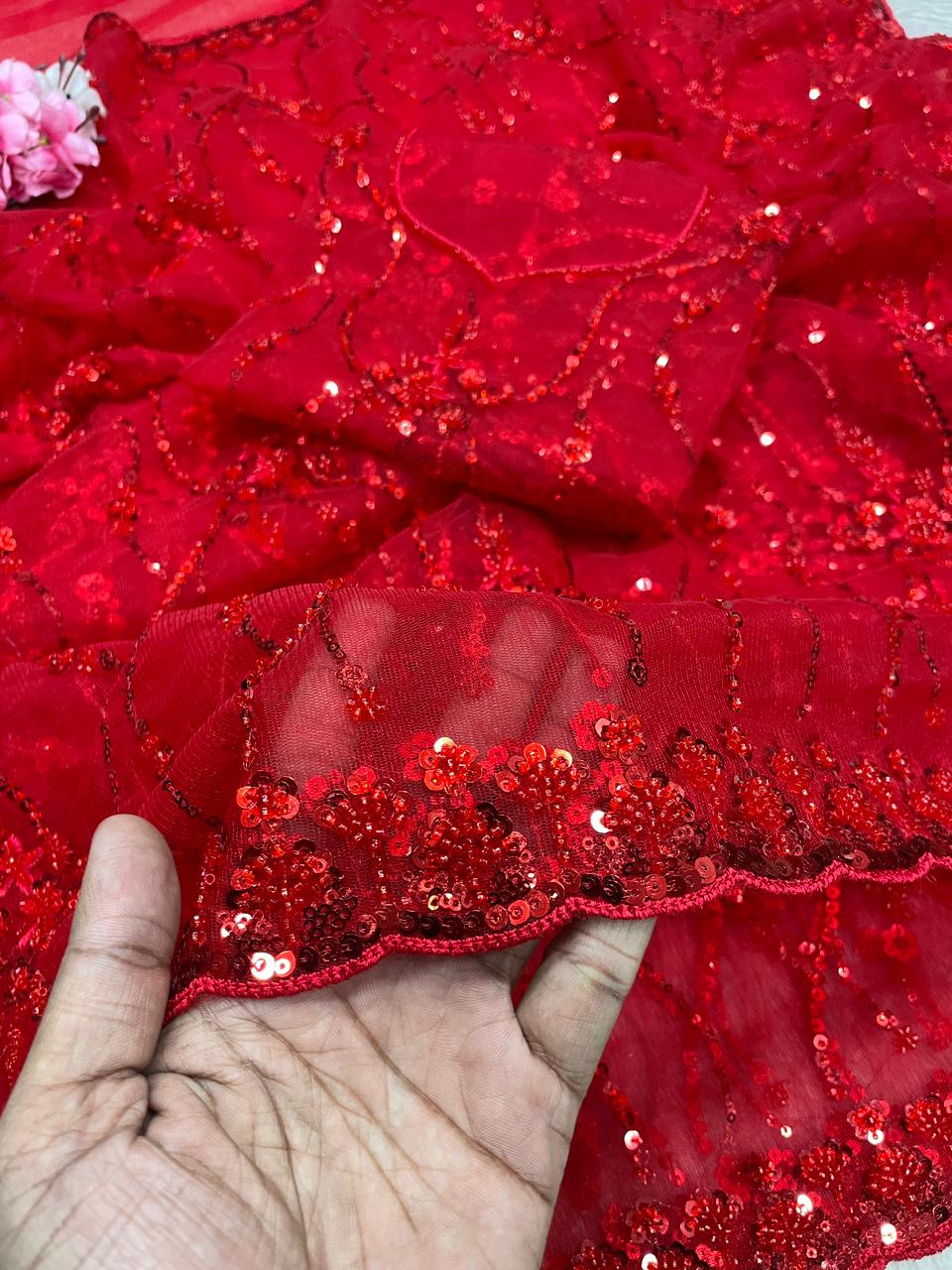 Shine in Silence fancy Silk Saree