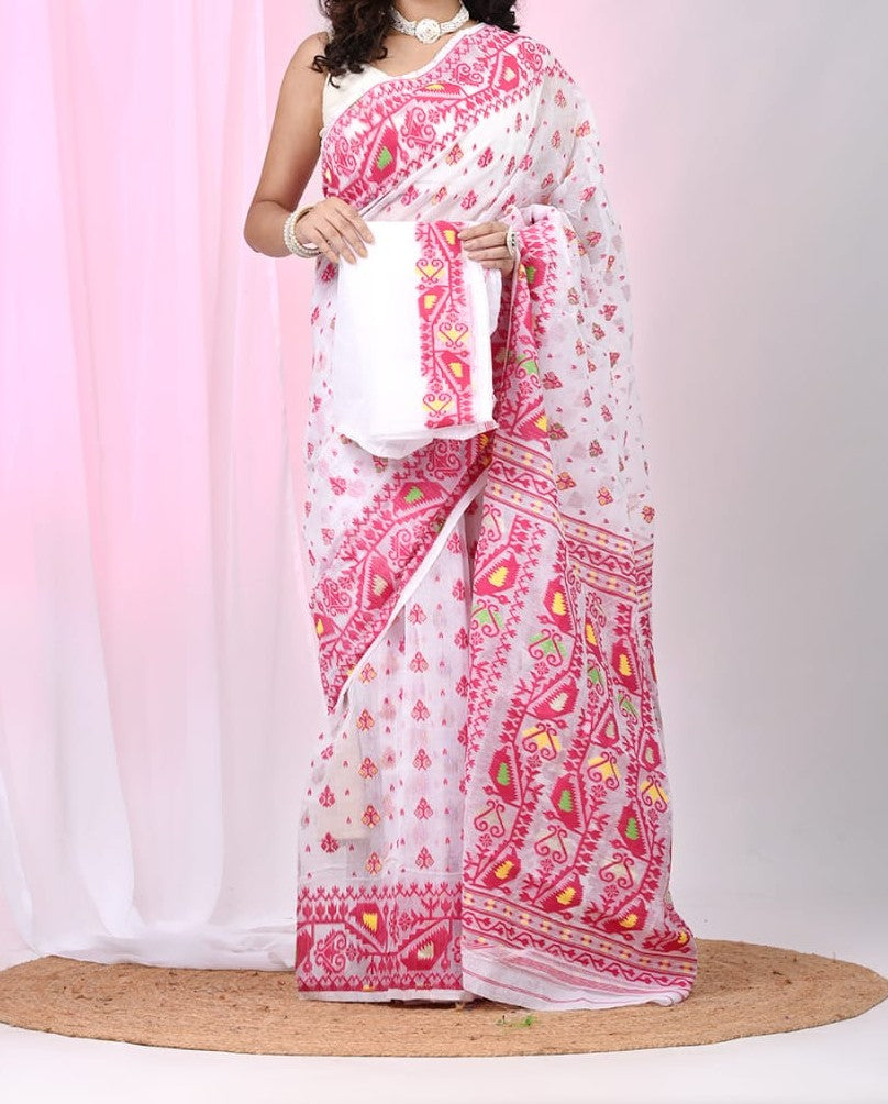 Sudarshana Dhakai Jamdani Saree