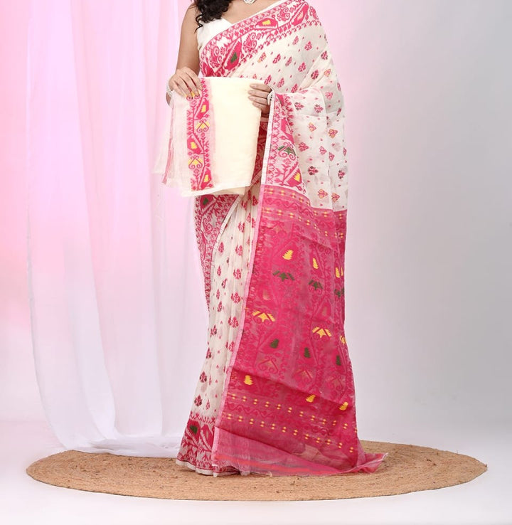 Sudarshana Dhakai Jamdani Saree