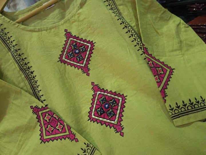 Pure Elegance Cotton Kurti  Suit