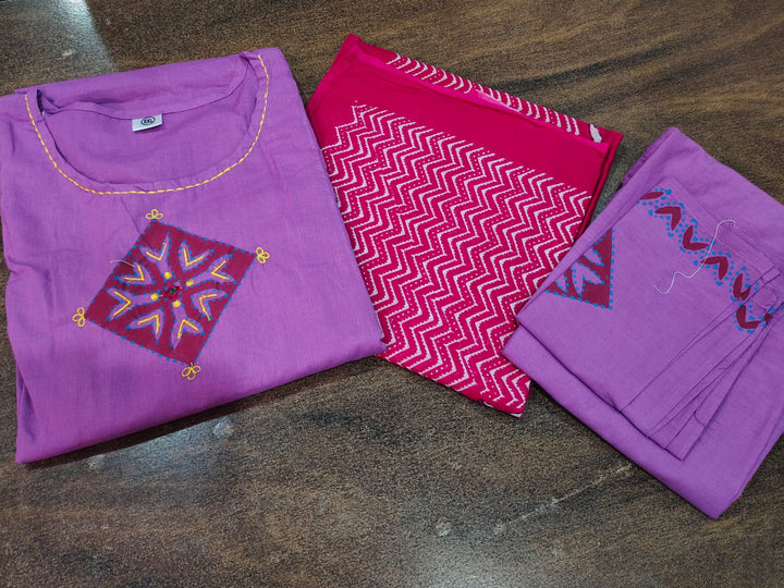 Pure Elegance Cotton Kurti  Suit