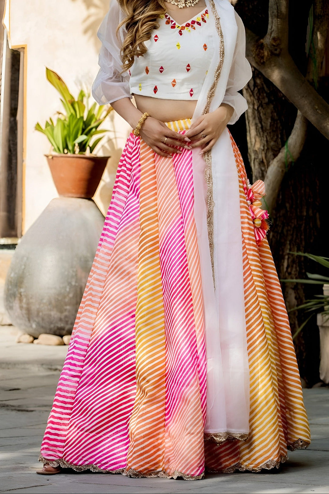 Rosy Riwaaz Art Silk Lehenga