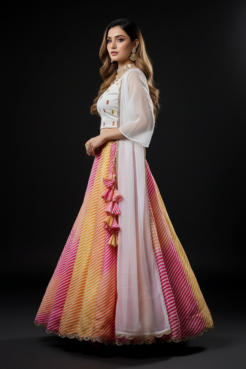 Rosy Riwaaz Art Silk Lehenga