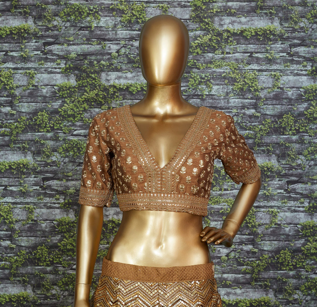 The platinum Gems Designer Net Lehenga