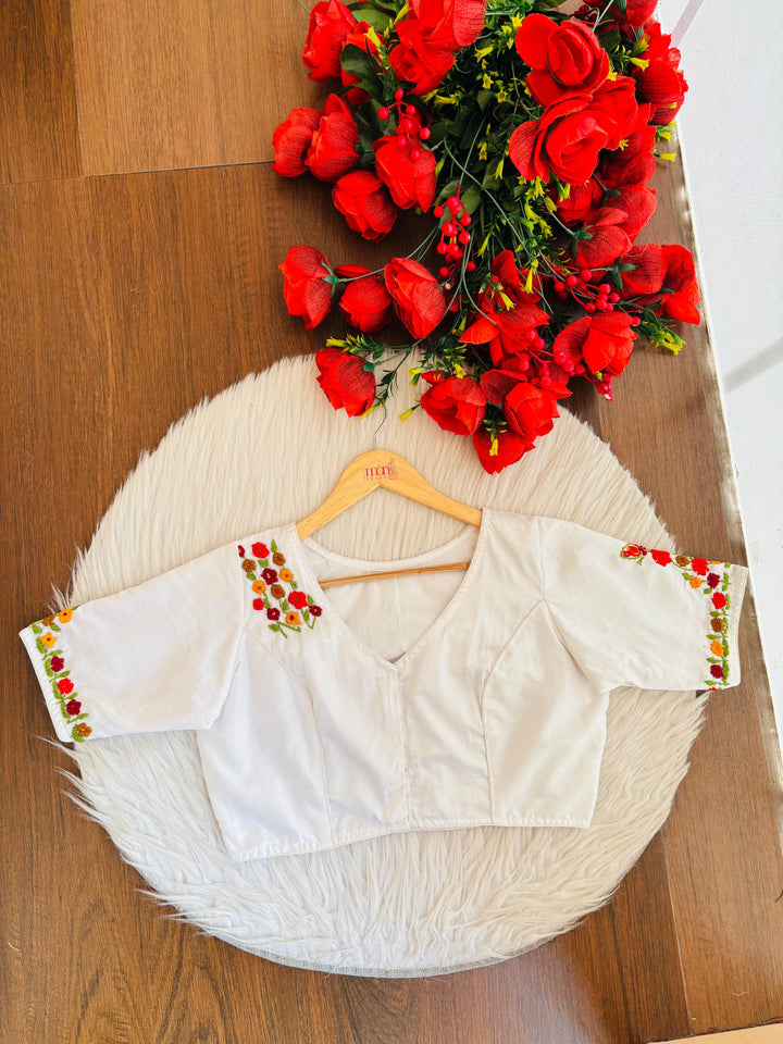 Graceful Wings Hand Stich Blouse