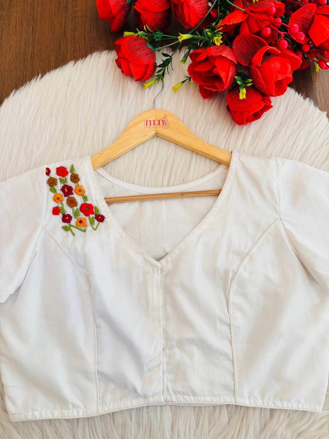 Graceful Wings Hand Stich Blouse