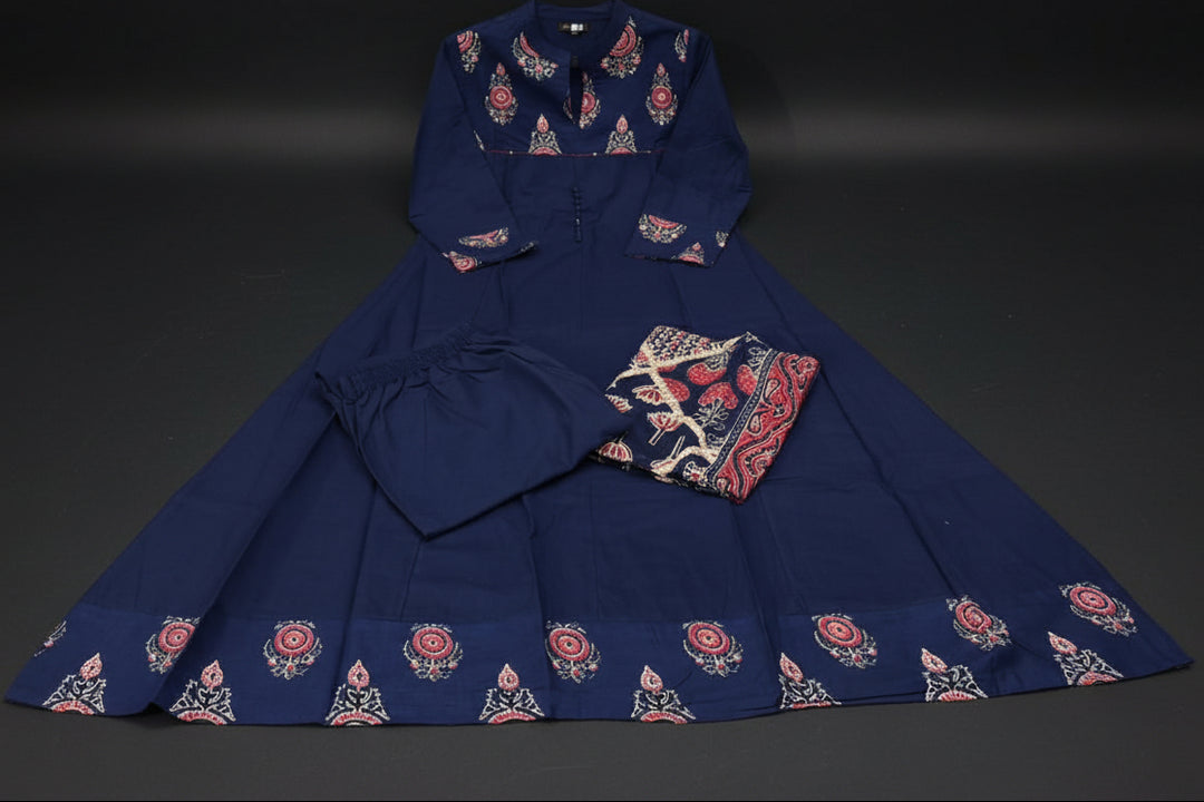 Suhani Swirl - Printed Cotton Kurti Set