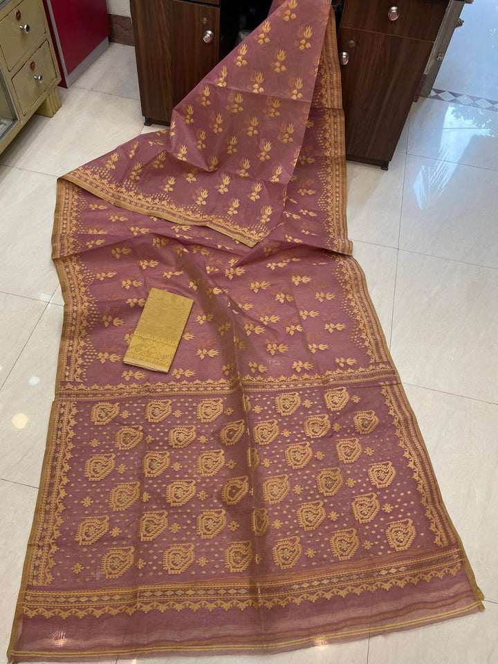 Pata Bahar Bengal Jamdani Saree
