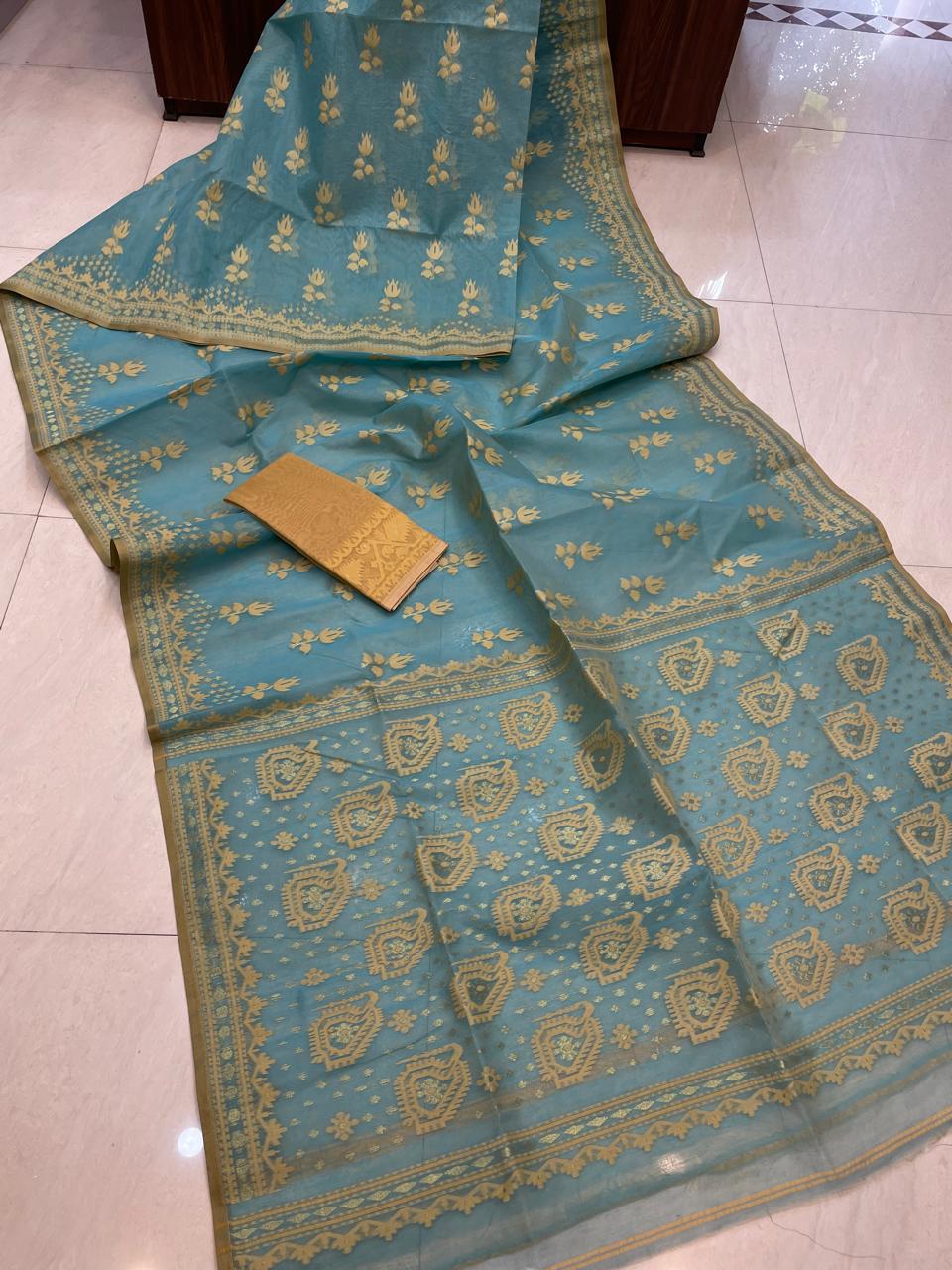 Pata Bahar Bengal Jamdani Saree