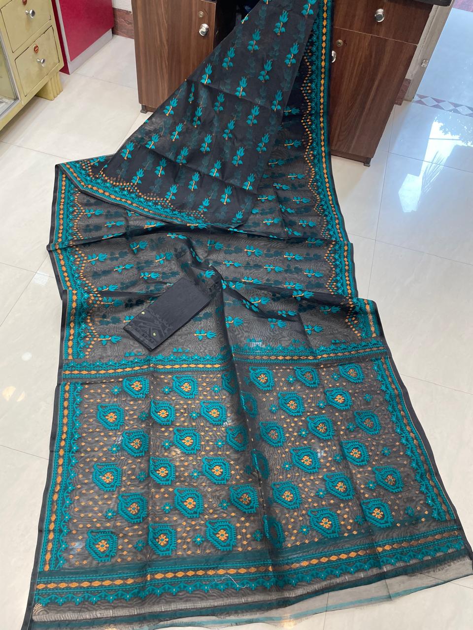 Pata Bahar Bengal Jamdani Saree