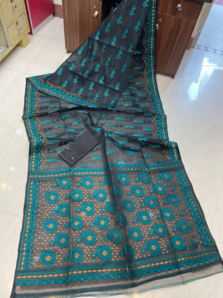 Pata Bahar Bengal Jamdani Saree