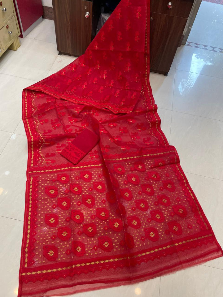 Pata Bahar Bengal Jamdani Saree