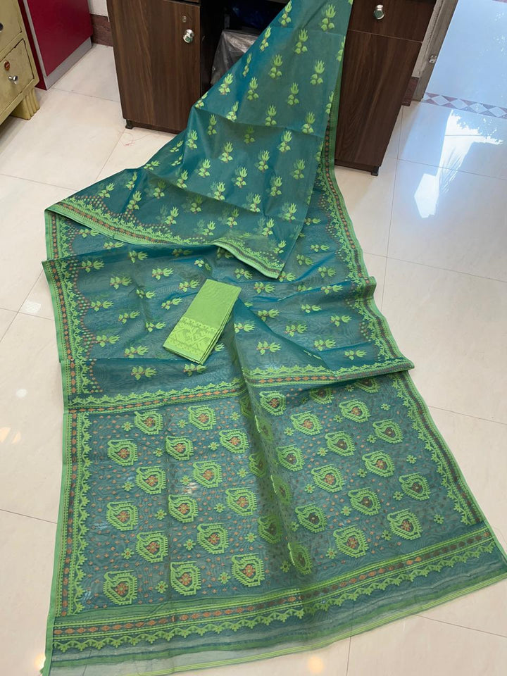 Pata Bahar Bengal Jamdani Saree