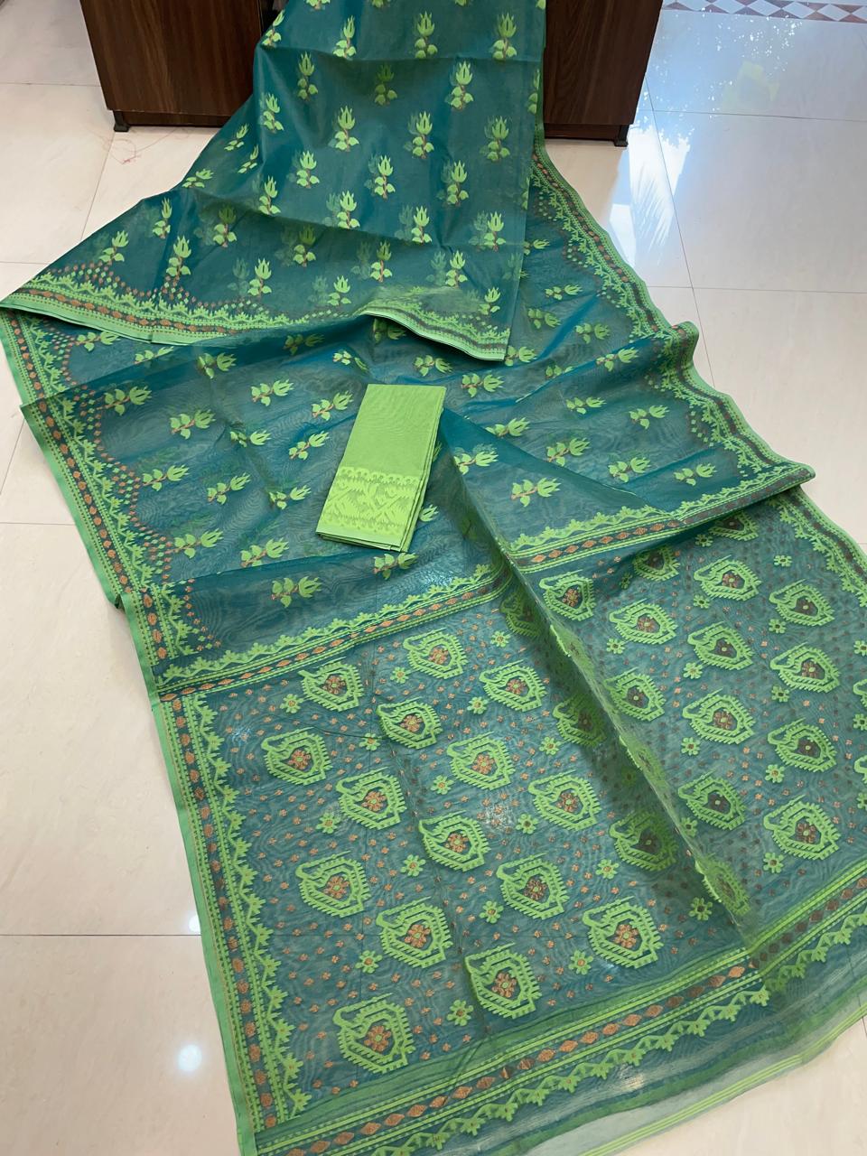 Pata Bahar Bengal Jamdani Saree