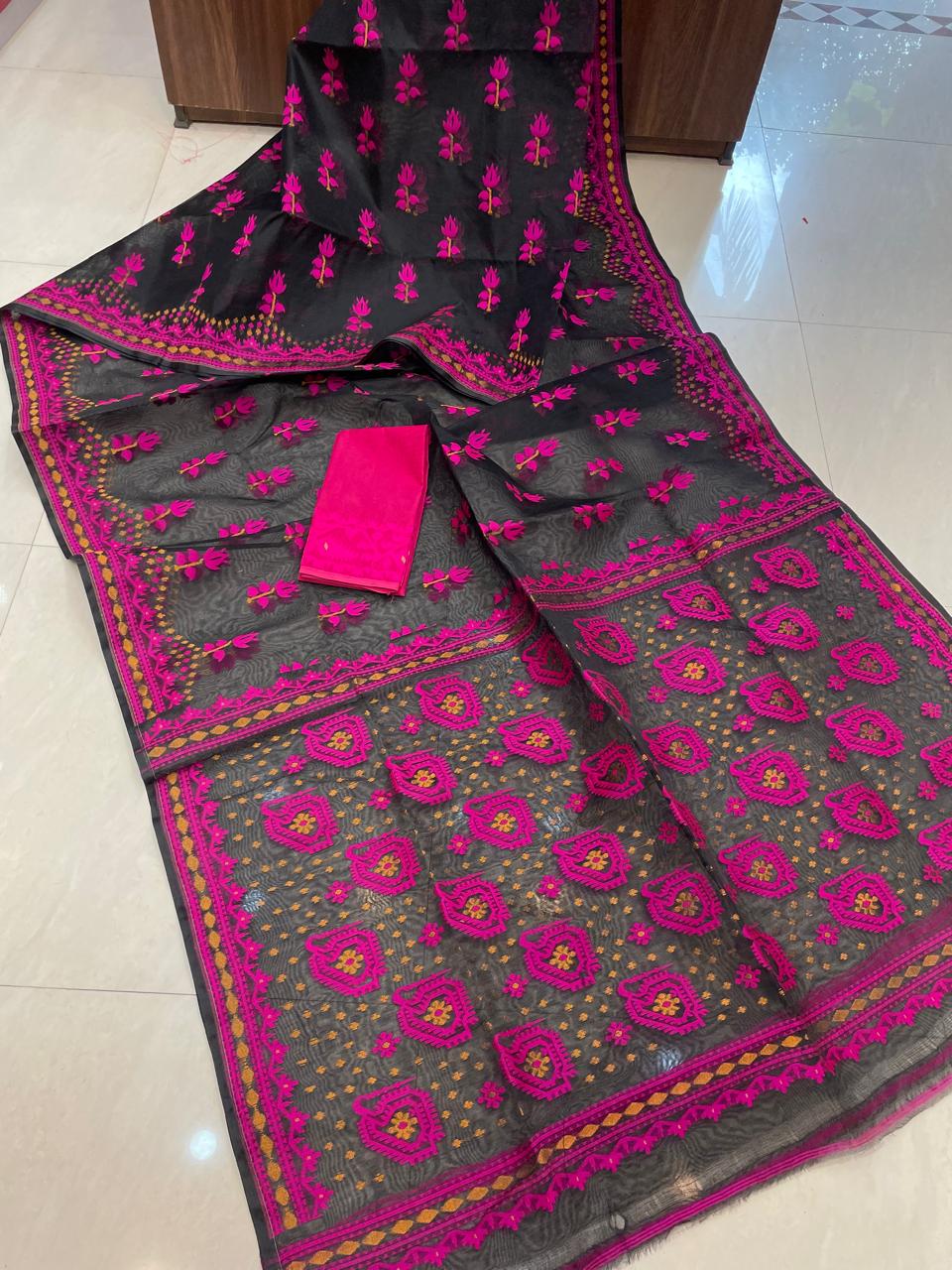 Pata Bahar Bengal Jamdani Saree