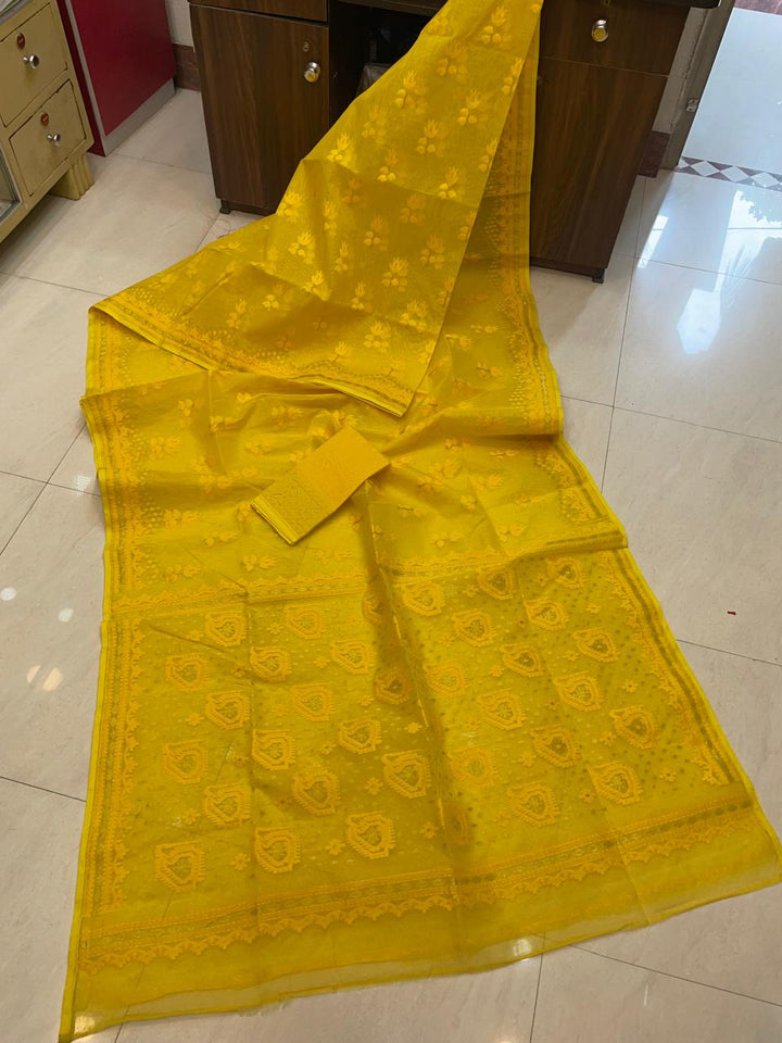 Pata Bahar Bengal Jamdani Saree
