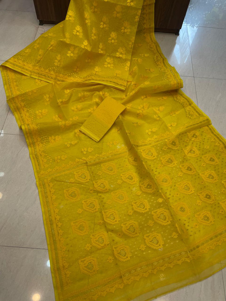 Pata Bahar Bengal Jamdani Saree