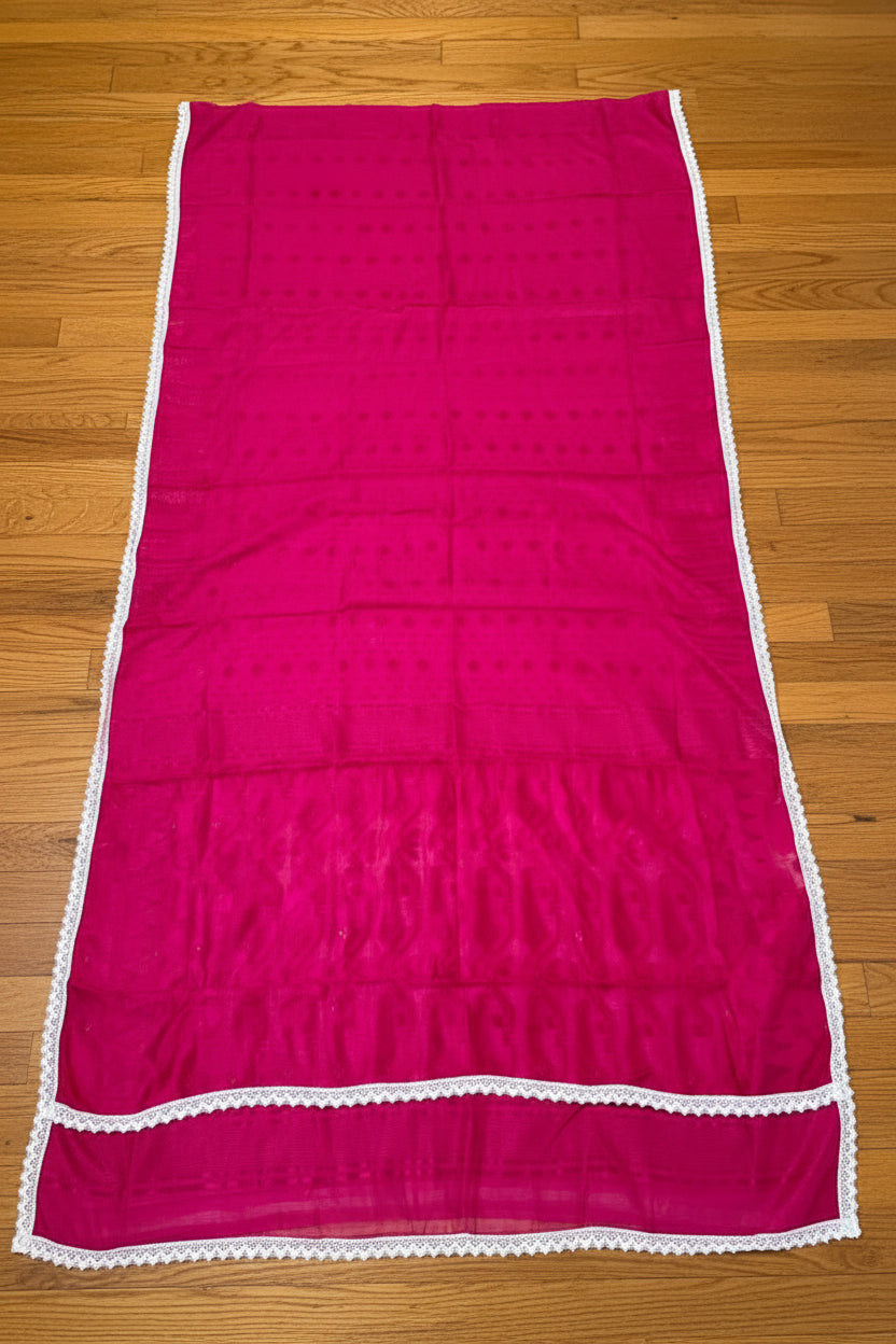 Binodini Bengal Jamdani Saree(Pink)