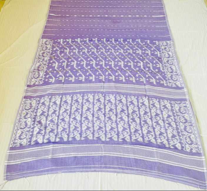 Shatarupa Bengal Jamdani Saree (Lavender)