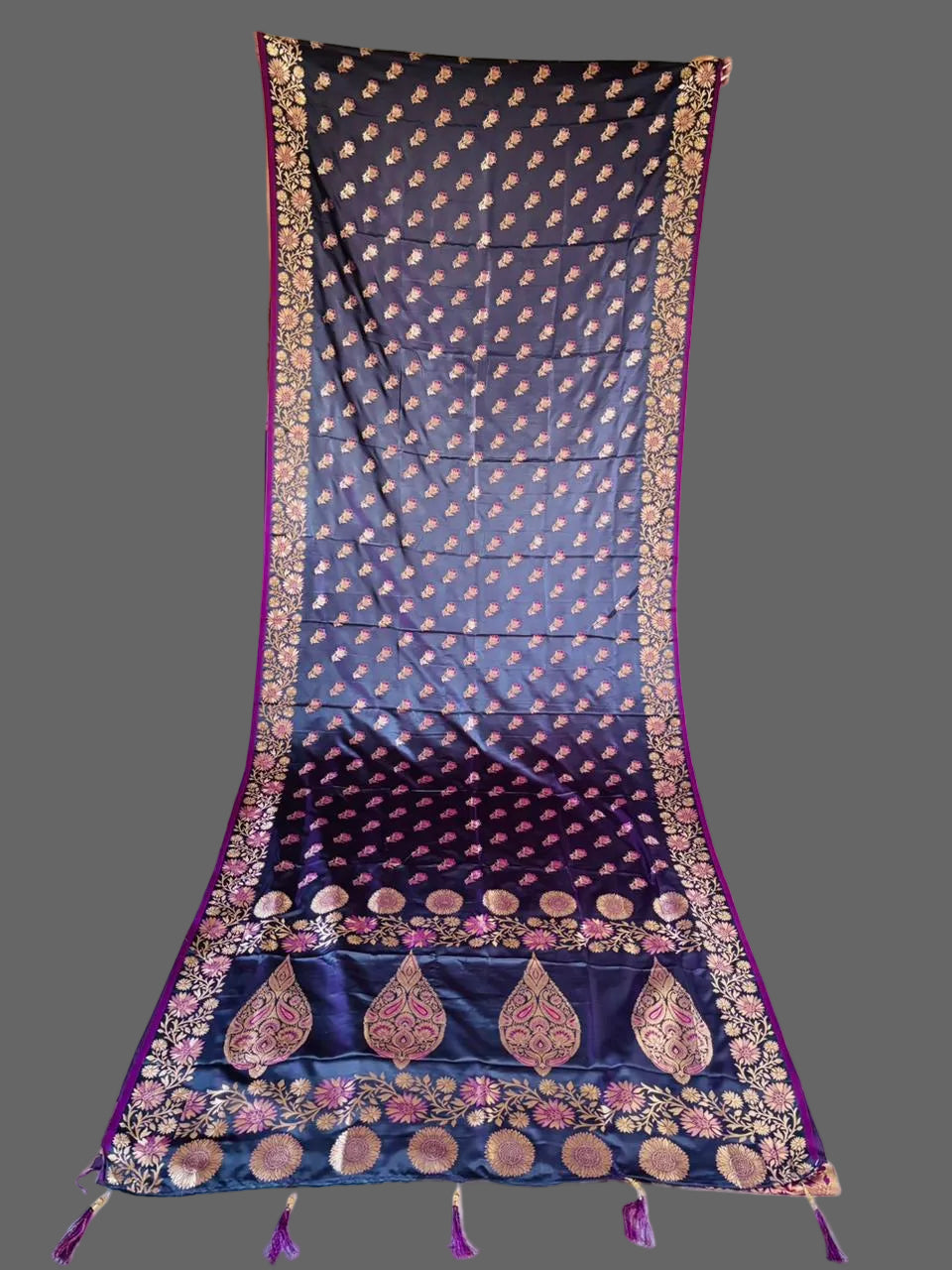 Flowy Magic (Satin Silk Saree)