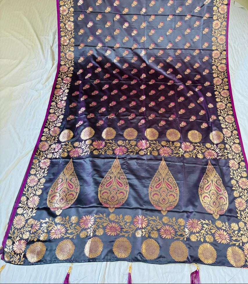 Flowy Magic (Satin Silk Saree)