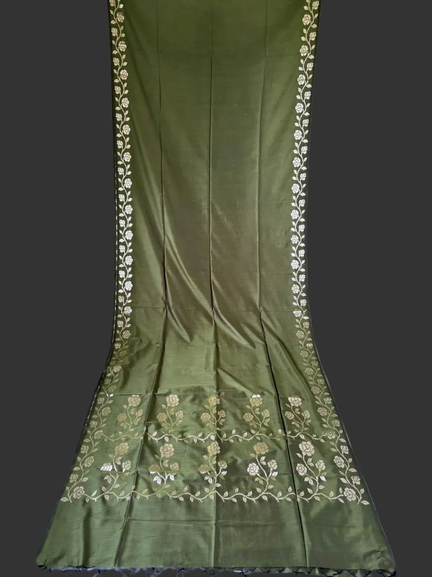 kotha koli Semi Tussar Silk Saree