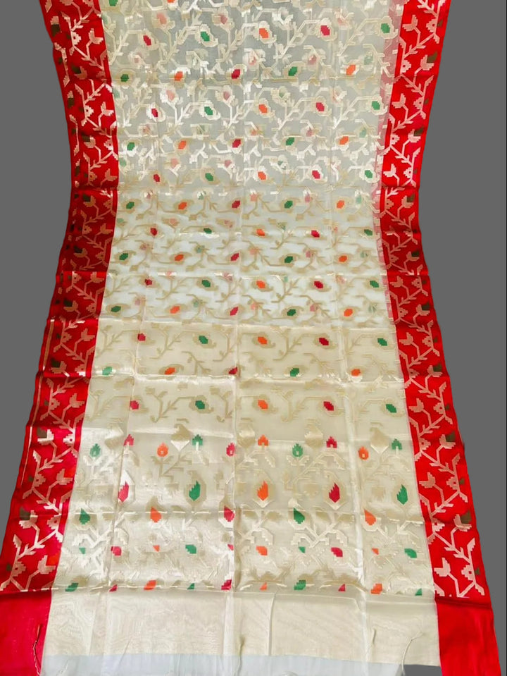 Divine Essence Muslin Jamdani Saree