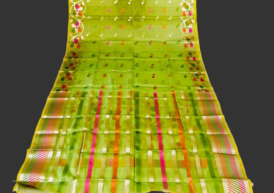 Divine Essence Muslin Jamdani Saree