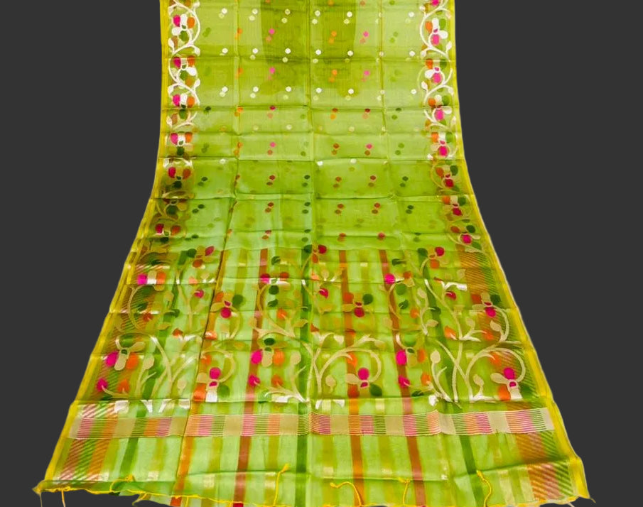 Divine Essence Muslin Jamdani Saree